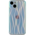 thumbnail image 1 of Water Ripple Pattern Wave Shape Compatible with iPhone Case (Clear,iPhone 15), 1 of 14