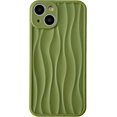 thumbnail image 1 of Water Ripple Pattern Wave Shape Compatible with iPhone Case (Green,iPhone 12 Pro), 1 of 8