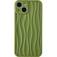 thumbnail image 1 of Water Ripple Pattern Wave Shape Compatible with iPhone Case (Green,iPhone 14 Pro), 1 of 8