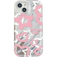 thumbnail image 1 of Water Ripple Pink Stars Love Hearts Clear Phone Case Compatible with iPhone Case (Clear,iPhone 15 Plus), 1 of 7
