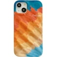 thumbnail image 1 of Water Ripple Shape Sunset Oil Painting Gradient Color Soft  for iPhone Case (Orange,iPhone 15), 1 of 6
