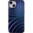 thumbnail image 1 of Water Ripple Wave Meteorite Bubble Pattern Chrome Plating Soft Compatible with iPhone Case (Dark Purple,iPhone 14 Plus), 1 of 12