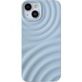 thumbnail image 1 of Water Ripple Wave Pattern Soft Compatible with iPhone Case (Blue,iPhone 15), 1 of 7