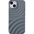 thumbnail image 1 of Water Ripple Wave Pattern Soft Compatible with iPhone Case (Grey,iPhone 13), 1 of 7
