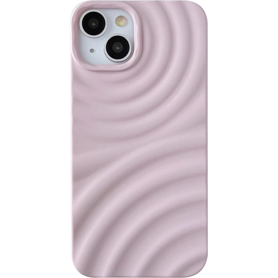 Water Ripple Wave Pattern Soft Compatible with iPhone Case (Pink,iPhone 11 Pro Max)