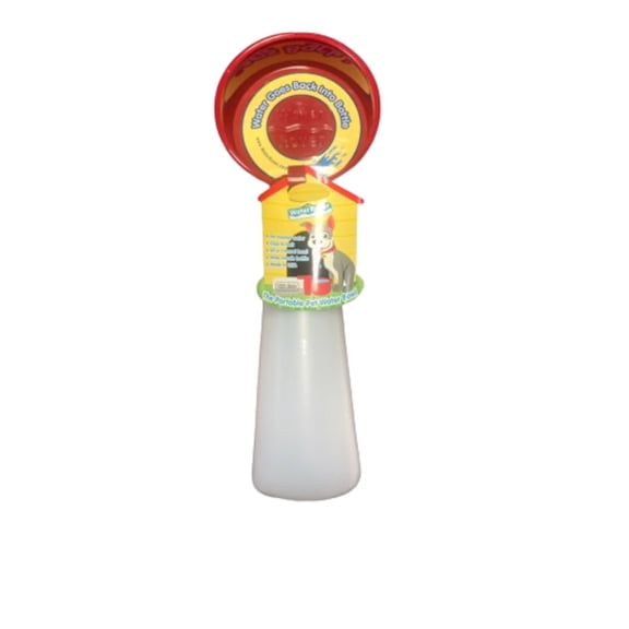 Water Rover Portable Pet Water Bottle Dispenser for Dogs - Made in America - Even Bigger (Red)
