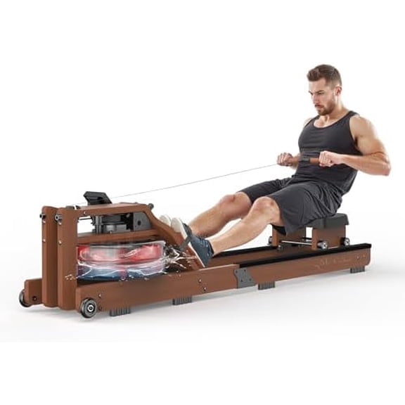 Water Rowing Machine for Home Use- Rower Machine 400LBS Weight Capacity with Dedicated Monitor & Comfortable Seat, Bluetooth APP (Upgrade rowering Machine)$$Sport & Recreation Other