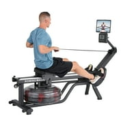 Water Rowing Machine for Home Use, 380 LBS Capacity Rower Machine with Digital Monitor, Ergonomic Seat, App Compatibility & Space-Saving Design