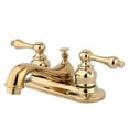 thumbnail image 1 of Water Saving Restoration Centerset Lavatory Faucet with Lever Handles, Polished Brass, 1 of 1