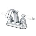 thumbnail image 1 of Water Saving Restoration Centerset Lavatory Faucet with Porcelain Lever Handles, Chrome, 1 of 1