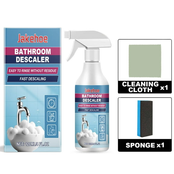 Water Scale & Hard Water Stain Remover - Multi-Surface Glass Faucet Tile Descaler, Safe & Effective Cleaner