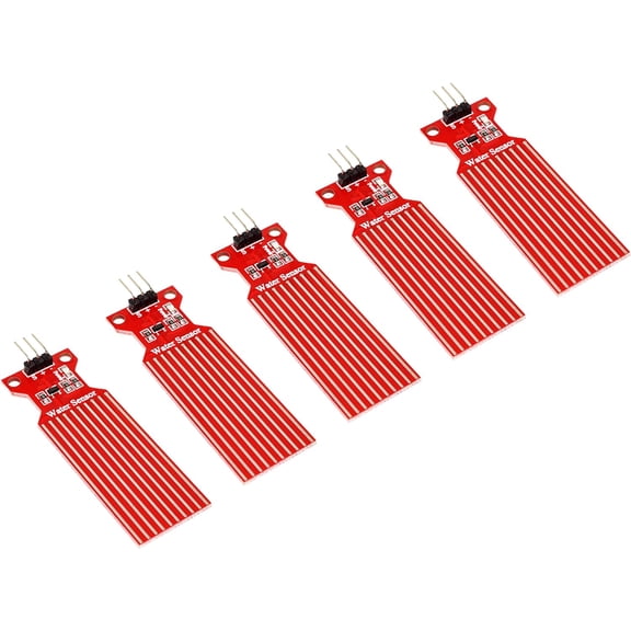 Water Sensor Detector for Arduino, ESP32, ESP8266, Raspberry Pi, 5 Pieces