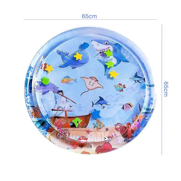 Water Sensory Play Mat Thickened Inflatable Water Mat For Cat And Dog Pet Playmat With Fish Sea Ocean Theme Sensory Toy Water