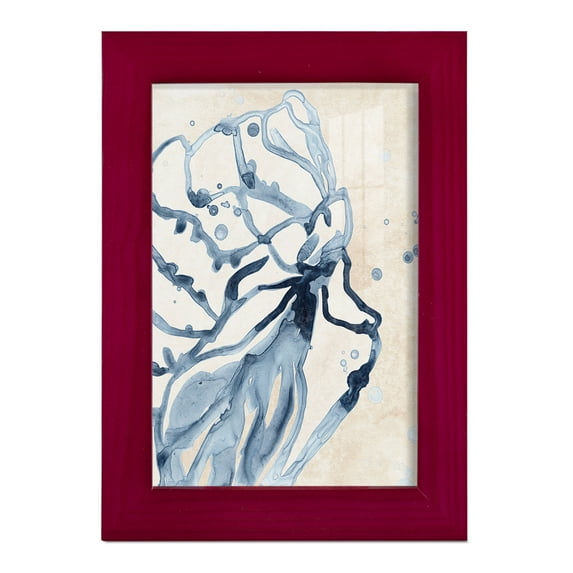Water Shells I - Framed Print w/glass - Cherry Red