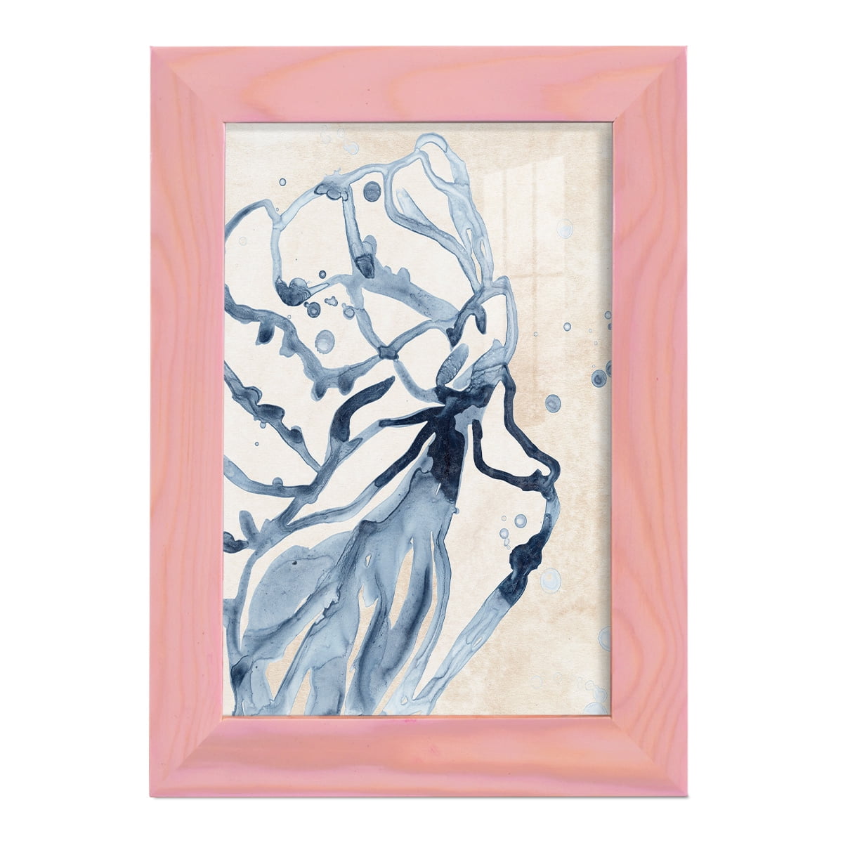 Water Shells I - Framed Print w/glass - Sunset Pink
