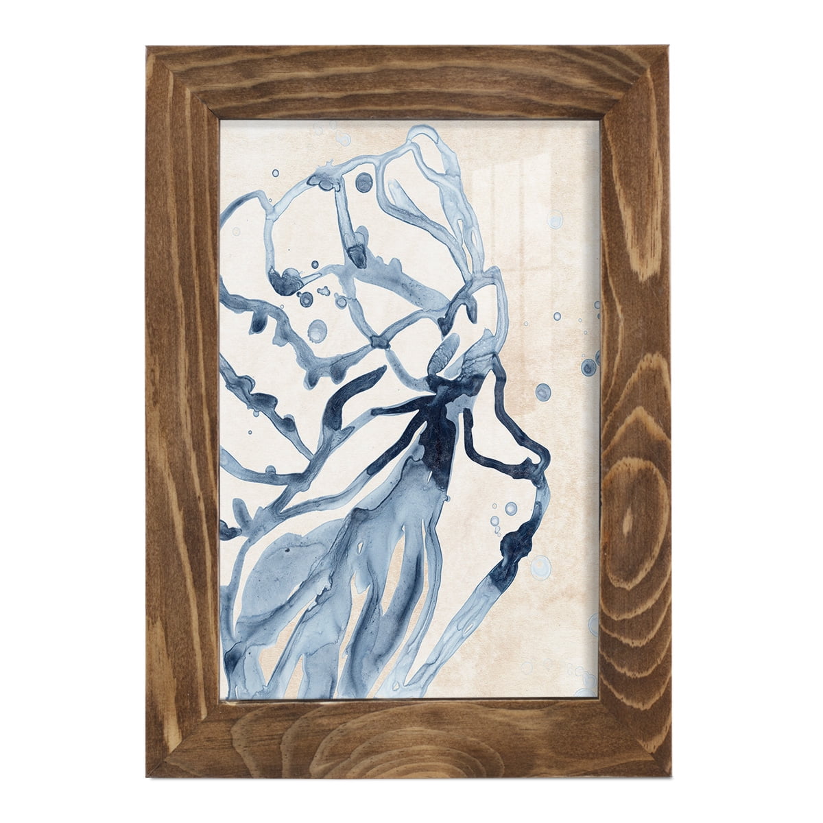 Water Shells I - Framed Print w/glass - Walnut