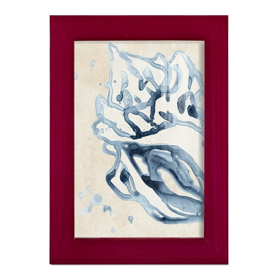 Water Shells II - Framed Print w/glass - Cherry Red