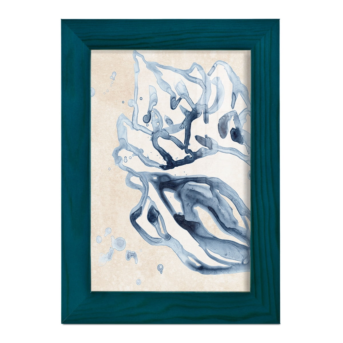 Water Shells II - Framed Print w/glass - Ocean Blue