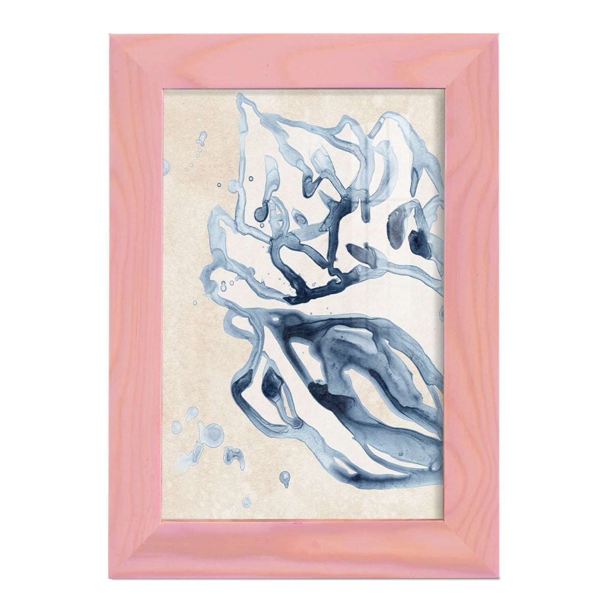 Water Shells II - Framed Print w/glass - Sunset Pink