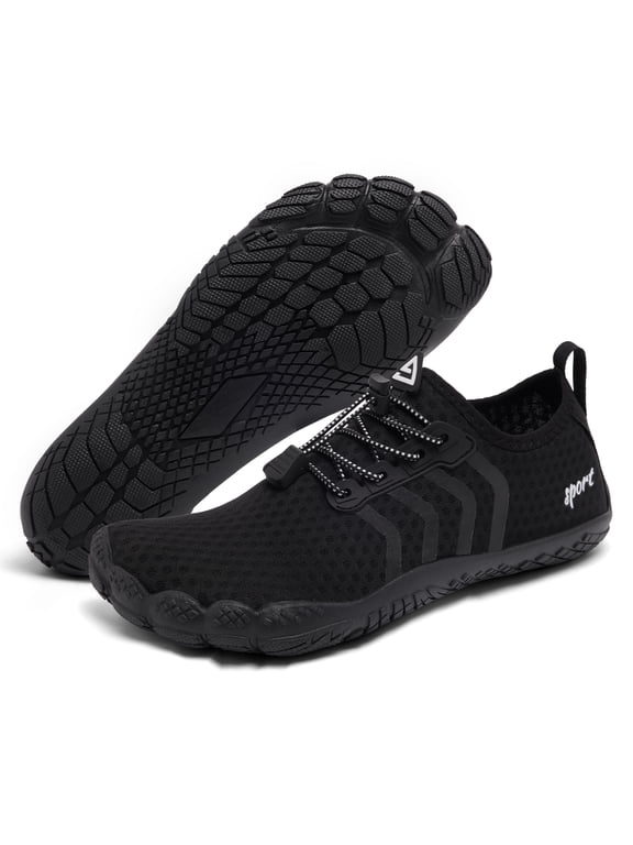 Water Shoes Barefoot Swim Surfing Men Breathable Boat Women Shoes Pool Beach Hiking Lightweight Slip On Shoes Outdoor Diving Quick Dry Sea Shoes Black 8 Women/7 Men