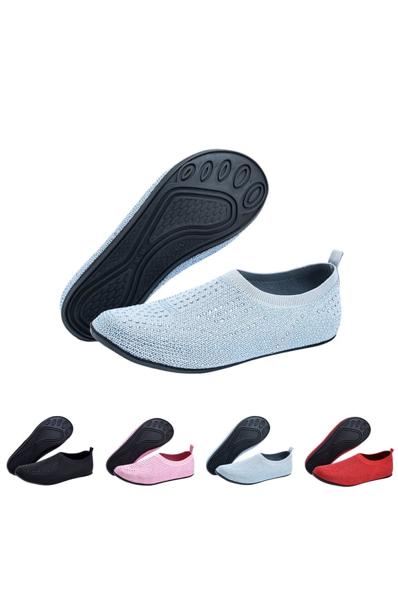 Water Shoes For Women Rhinestone Closed Toe Swimming Sandals Non Slip Breathable Beach Summer Outdoor Fashion Shoes 38