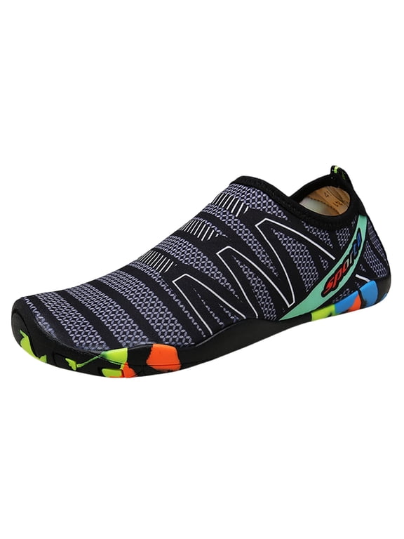 Water Shoes for Men, Swim Shoes Beach Pool Shoes Non-Slip Quick Dry Aqua Socks, Adult Barefoot Sports Shoes for Beach Surf Walk Water Yoga Outdoor Sports 2026 Summer Vacation Outfits