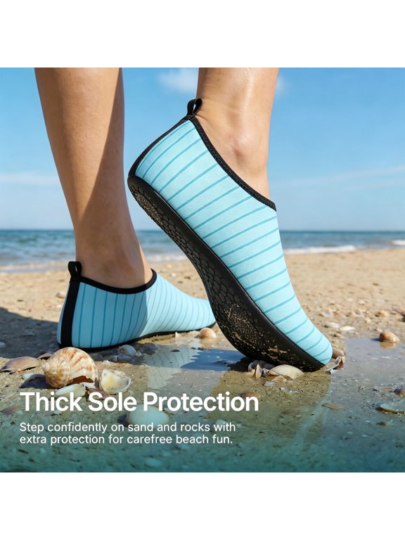 Water Shoes Men Women Beach Swim Aqua Barefoot Socks Pool Quick Dry Yoga Cyan