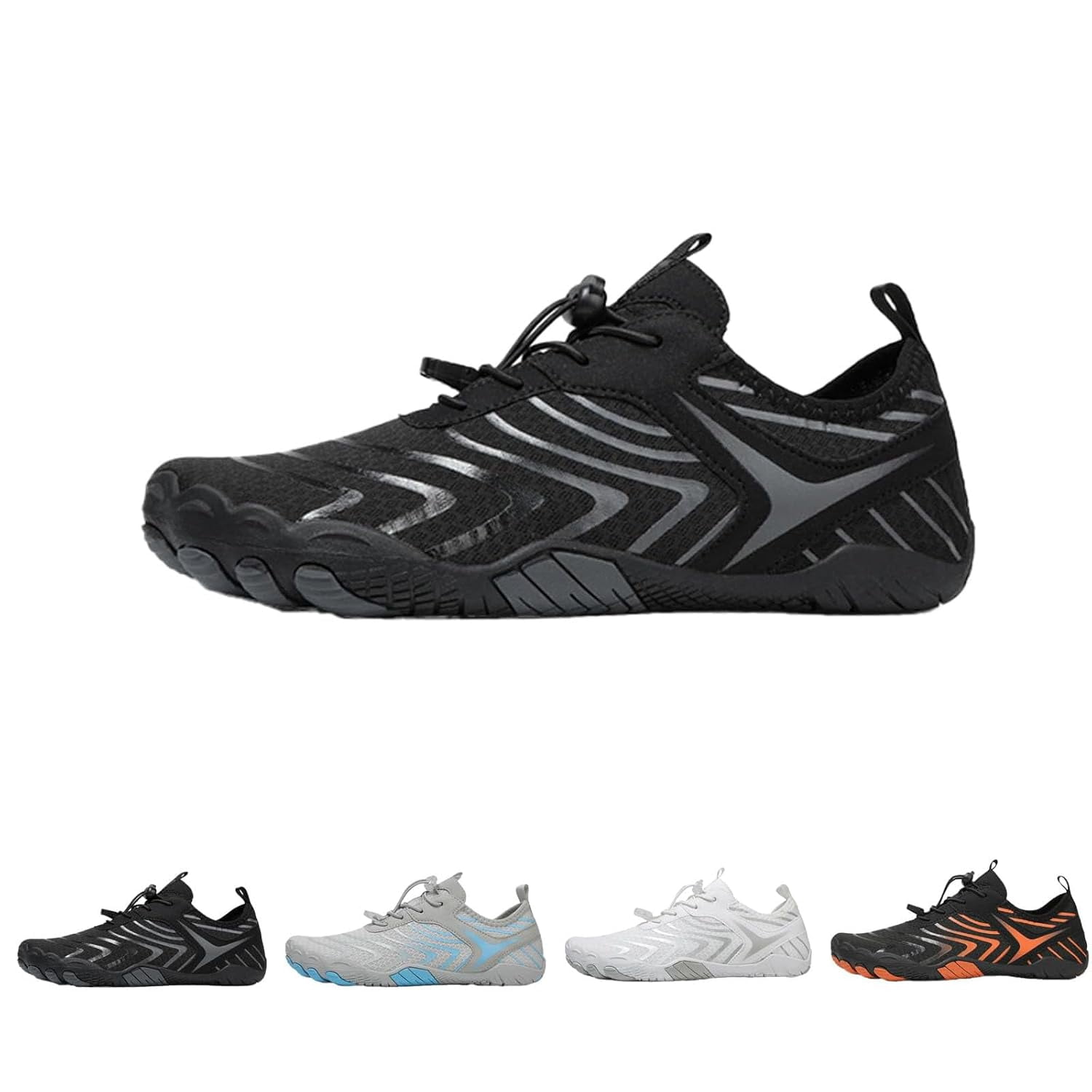 Water Shoes Men's Women's Grounding Shoes, Quick Drying Sports Hiking Grounding Shoes, Breathable Lightweight Non-slip Grounding Shoes,46,black