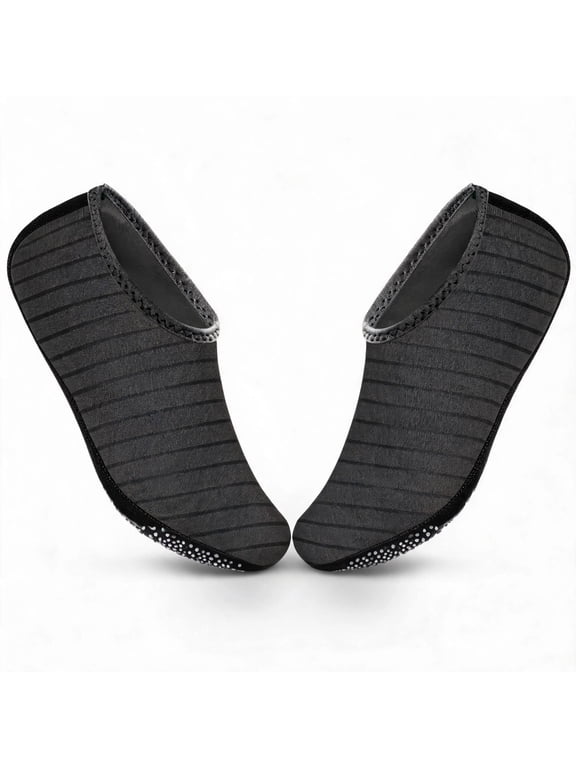 Water Shoes Quick Dry Aqua Socks Barefoot Beach Swim Pool Surf for Women Men Black XXL
