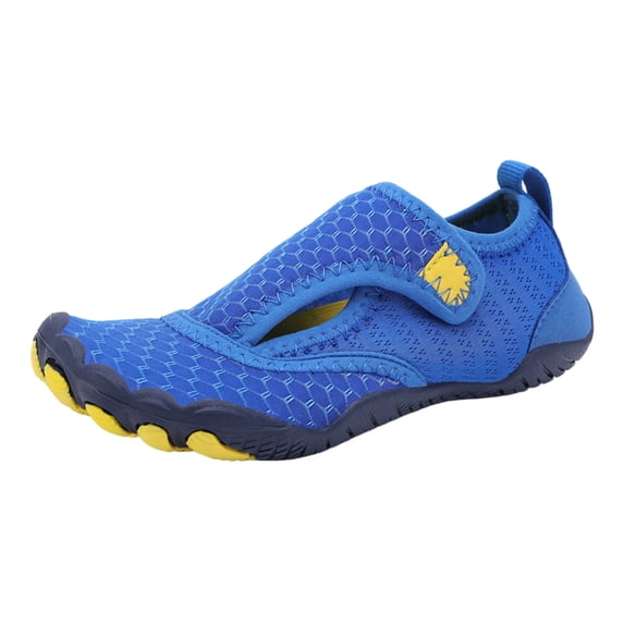 Water Shoes Wading Shoes for Kids Boys Girls Wide Toe Barefoot Beach Swim Pool Sports Lightweight Beach Pool Swimming Royal Blue 27
