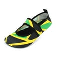 thumbnail image 1 of Water Shoes for Women Quick Dry Swim Beach Shoes Footwear for Sport Travel Dance Outdoor Surfing Yoga Exercise Jamaica Flag Caribbean Reggae Rasta (JA03-L), 1 of 8