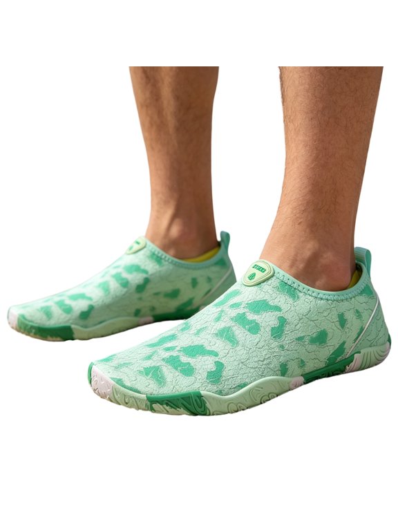 Water Shoes for Women Swim Shoes Aqua Socks Barefoot Slip-On Foldable Quick Dry Lightweight Non-Slip Breathable Beach Pool Surf Yoga Cruise Outdoor Activities,Green 38(US-6)