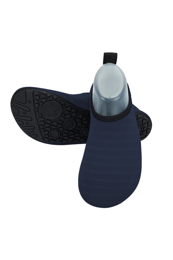 Water Shoes Women's Men's Outdoor Beach Swimming Socks Quick-Dry Barefoot Shoes Surfing Yoga Pool Exercise, Navy Blue