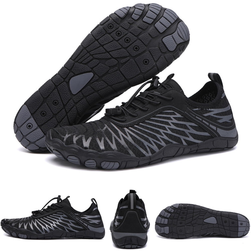 Water Shoes for Women Men Quick Dry Barefoot Shoes Breathable Wading Shoes for Ooutdoor Sports Swimming Climbing Running Black 42