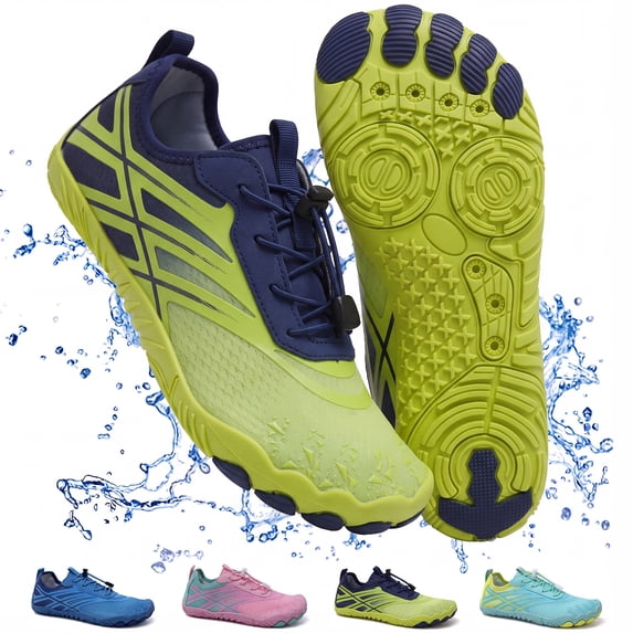 LBAIO Barefoot Water Shoes for Women Men Wide Toe Box Non-Slip Quick-Dry for Beach Hiking Swim Aqua Shoes Pool Walking