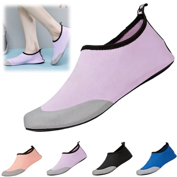 Water Shoes for Women Swim Beach Yoga Surf Breathable Wide Toe Slip-On Shoes for Outdoor Activities