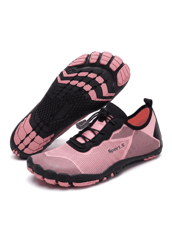Men Women Quick Dry Water Shoes, Lightweight Barefoot Aqua Shoes, Non Slip Swim Beach Pool Kayak Surf Hiking Sports Footwear