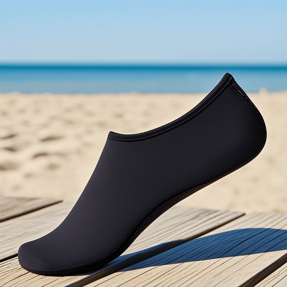 Water Shoes for Women and Men Quick-Dry Diving Socks for Pool Yoga Surf,Black,S (Women 5-6)