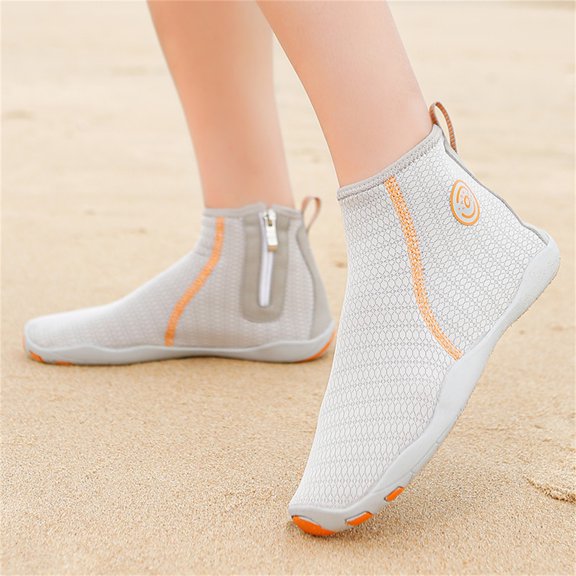 Water Shoes for Women and Men Swim Shoes Quick Dry Lightweight Ankle Boot Anti Slip Barefoot for Beach Swimming Diving Surfing River Shoe