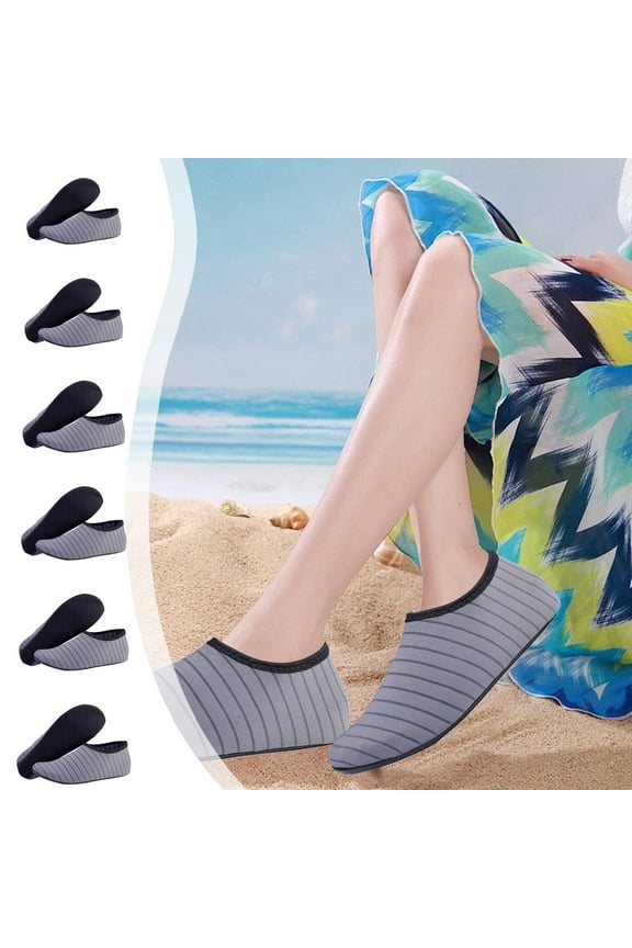 Water Shoes under $5! kkbbma Water Sports Shoes Barefoot Quick-Dry Aqua Yoga Socks Slip-on for Men Women