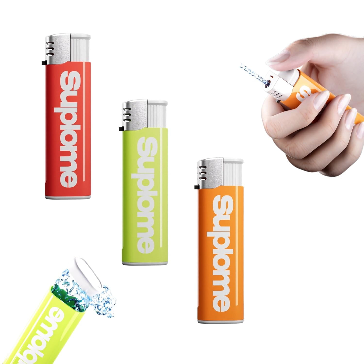 Water Shooting Toy Lighter, 2024 Fun Sketch Toy Water Spray Gun Lighter