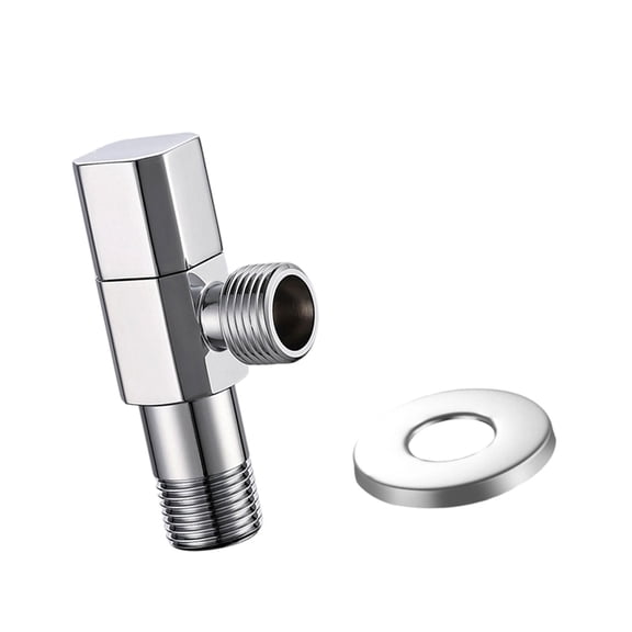 Water Shut Down Valves Brass 1/2inch Turn Angles Stop Valves Plumbing Fitting for Hot/Cold Water Systems Easy to Install