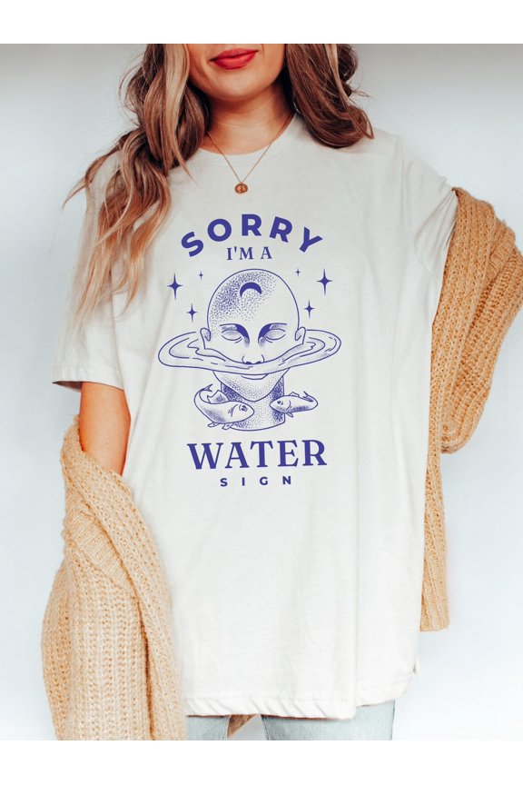 Water Sign Shirt, Zodiac Sign T-shirt, Astrology Gift, Pisces Shirt, Scorpio Shirt, Cancer Shirt, Retro Zodiac Tee, Vintage Graphic Tee, Unisex Cotton T-Shirt, Sizes S-3XL