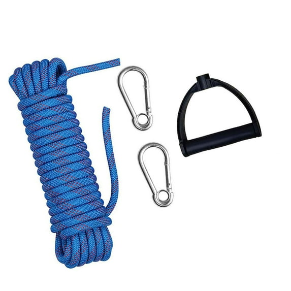 Water Skiing Rope with Handle & Carabiner Buckles Nylon Tow Rope Sled Cart Pull Rope Wakeboard Rope Water Sport Line
