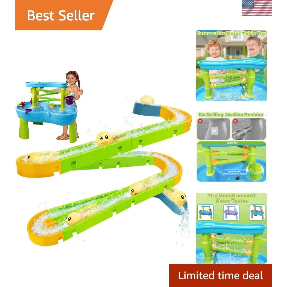 Water Slide Toys for Step2 Rain Showers Water Table Accessories, Quick-Instal...