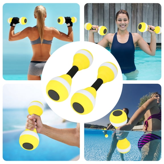 Water Small Dumbbell Foam Barbell for Aerobic Pool Exercise, Lightweight Swimming & Spa Workout Equipment