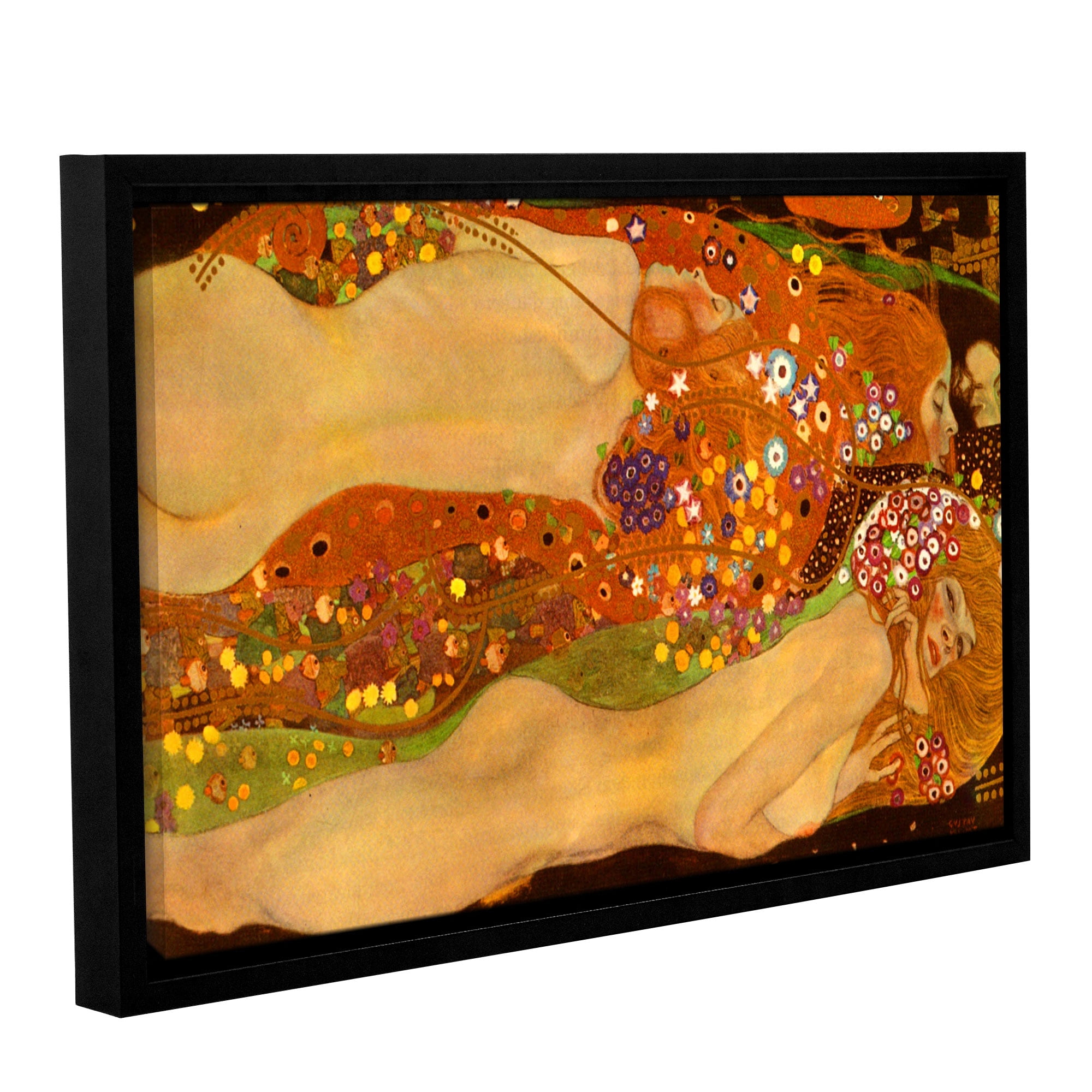 Water Snakes Gallery Wrapped Floater-framed Canvas