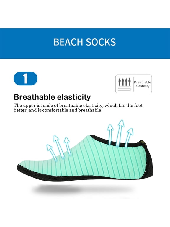 Water Socks for Women Men Barefoot Speed Quick-dry Flexible Protective Socks for Yoga Diving Outdoor Water Activities