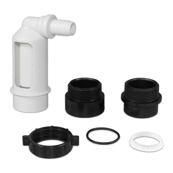 Water Softener Air Gap with 1/2-inch Barb Connector for Installation on a 1-1/2-inch Standpipe with ABS Trap Adapters (ET117-007, G-50BA, DLA-G)