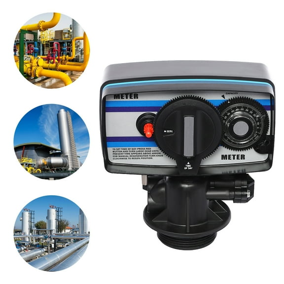 Water Softener Control Valve, Digital Control Valve for Water Softener, 2T/4409lbs/H, 0.1-0.6Mpa Timer Control Valve for Whole House